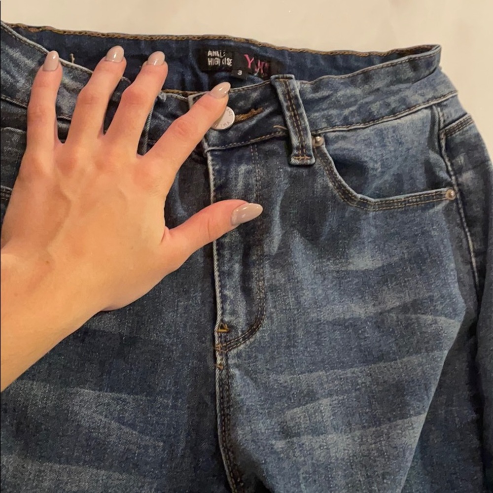 high waisted jeans